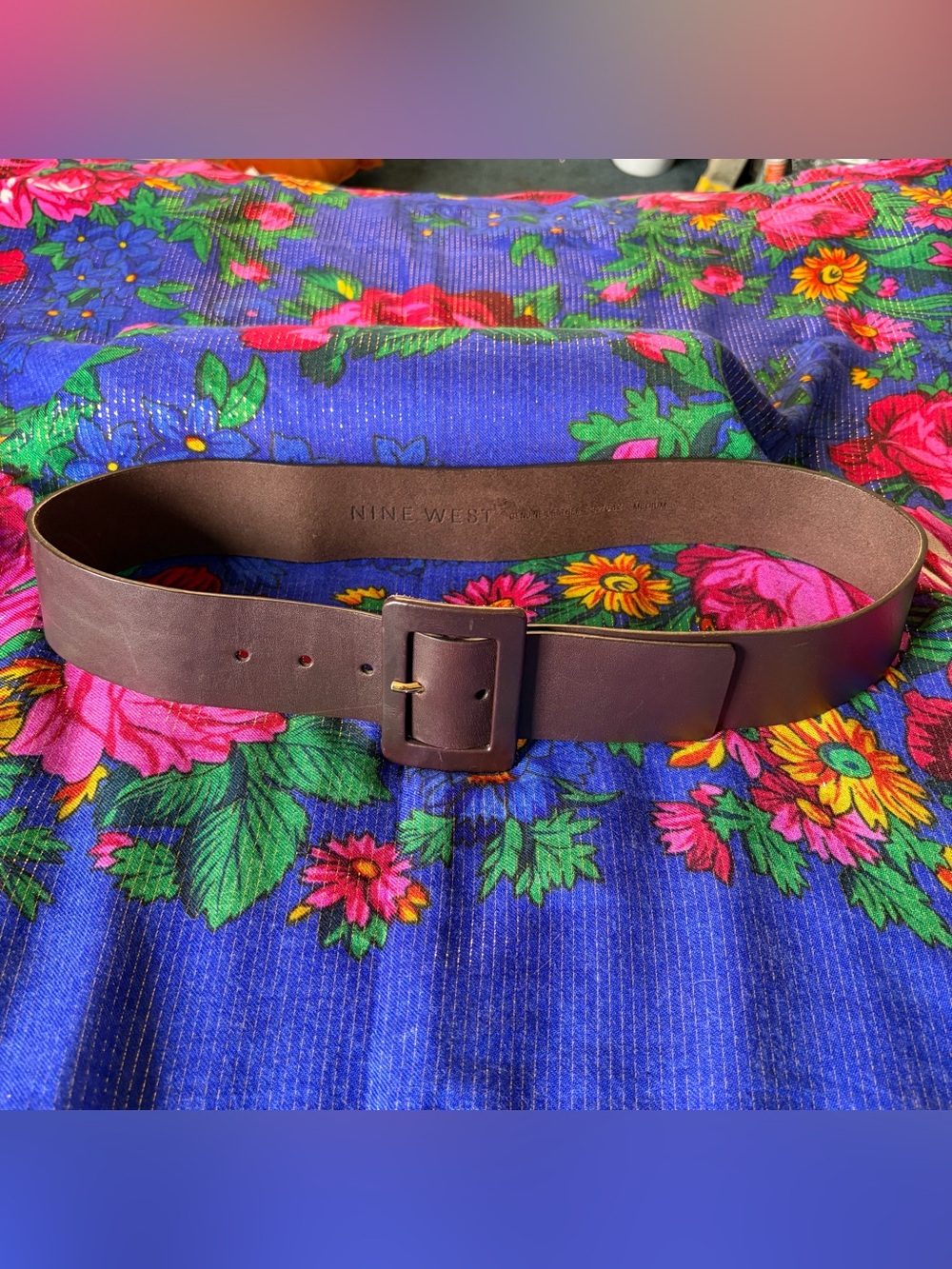 NINE WEST LEATHER BELT